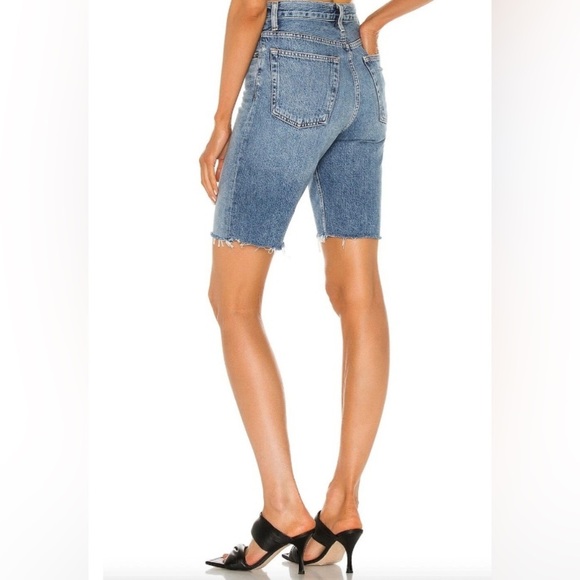 Agolde 90's Pinch Waist Short High Rise Straight Leg in Marquee Size 23 - Picture 2 of 12